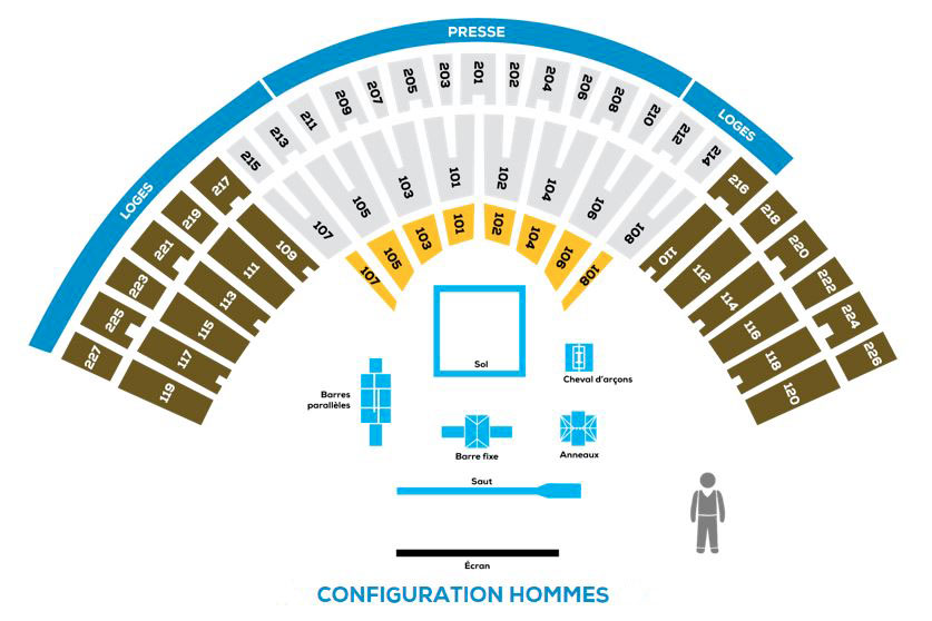 Plan de salle homme