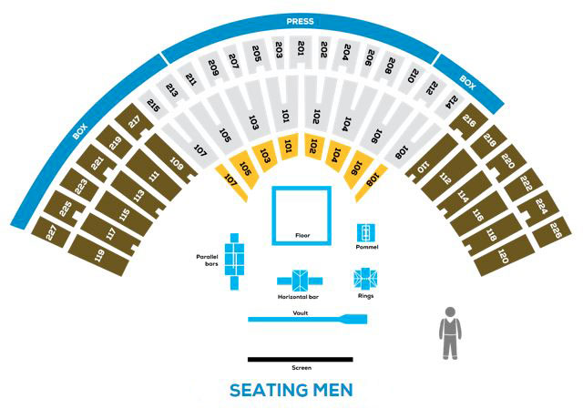 Plan de salle homme